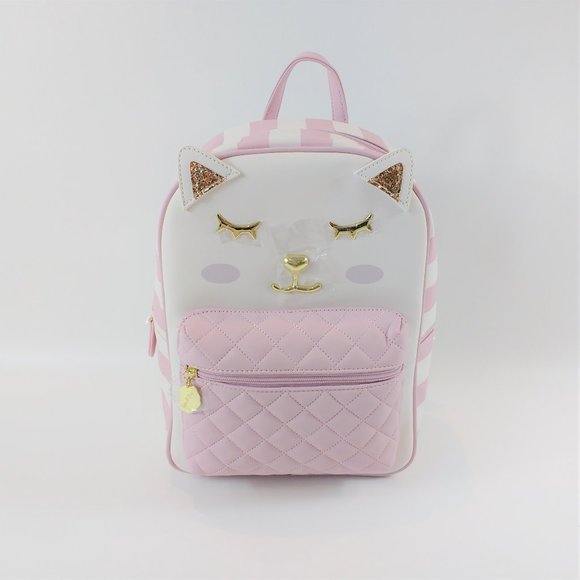 Betsey Johnson Handbags - Luv Betsey Johnson Pink White Cat Backpack